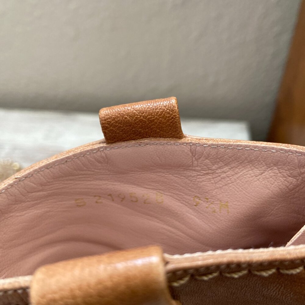 Stuart Weitzman Tan Block Heel Ankle Boot Studded… - image 7